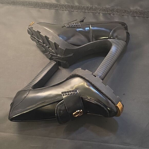 BRAND NEW KARL LAGERFELD PARIS VIRNA HIGH HEEL PATENT LEATHER SHOE - Picture 10 of 16